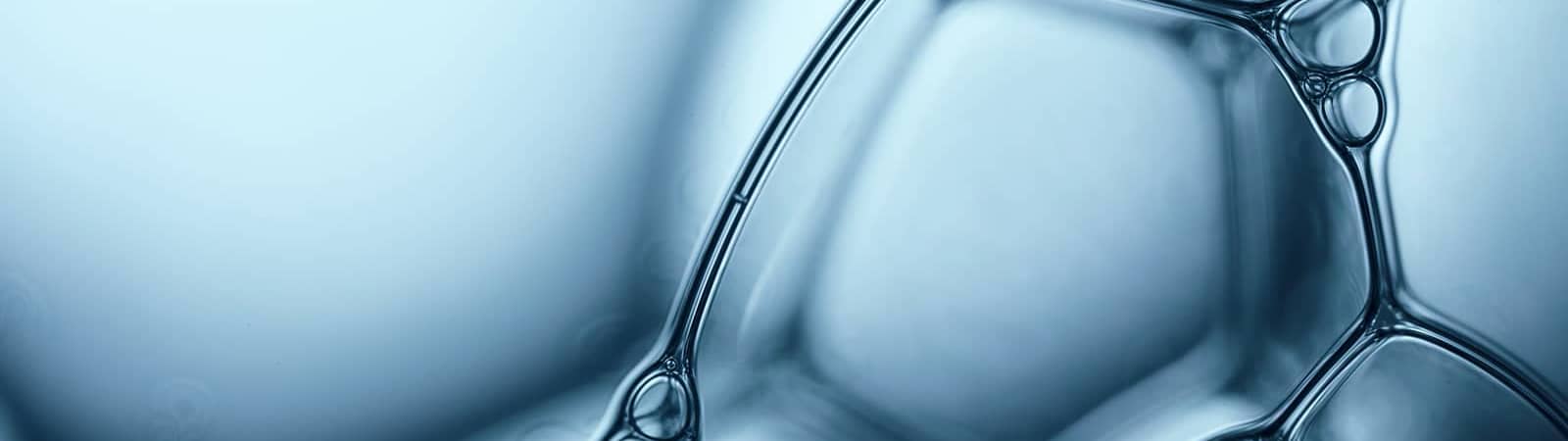Fotografi makro gelembung sabun.Lampu tukang biru.