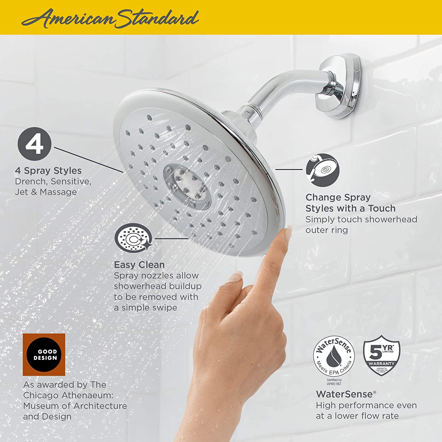 Spectra+ Touch 4-Function Shower from American Standard (3)